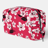 CHERRY BLOSSOM - SAKURA PATTER IN ROT WASCHBEUTEL (Rechte Ecke)