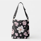 CHERRY BLOSSOM SAKURA PATTERN CROSSBODY BAG TRAGETASCHEN MIT LANGEN TRÄGERN (Vorderseite)