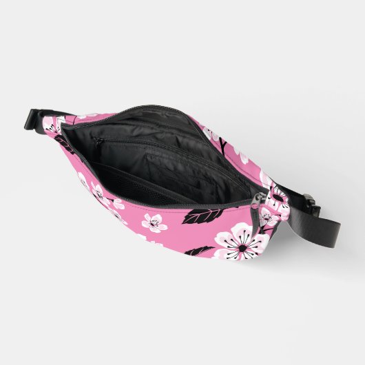 CHERRY BLOSSOM - SAKURA PATTERN IN LITE PINK BAUCHTASCHE (Offen)