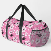 CHERRY BLOSSOM - SAKURA PATTERN IN LITE PINK DUFFLE BAG (Rechte Ecke)