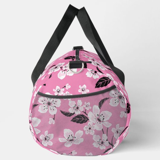 CHERRY BLOSSOM - SAKURA PATTERN IN LITE PINK DUFFLE BAG (Rechts)