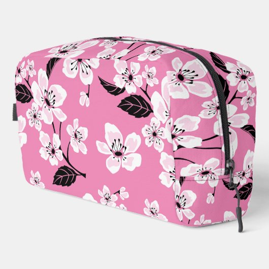 CHERRY BLOSSOM - SAKURA PATTERN IN LITE PINK WASCHBEUTEL (Rechte Ecke)
