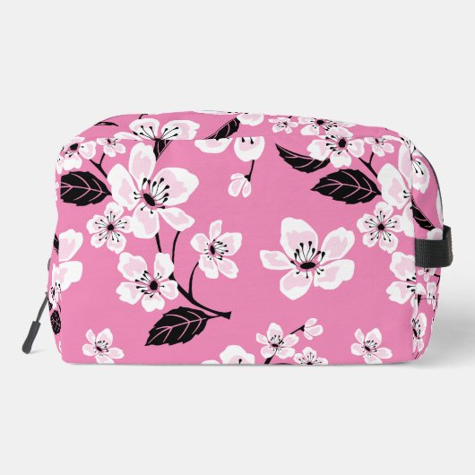 CHERRY BLOSSOM - SAKURA PATTERN IN LITE PINK WASCHBEUTEL (Rückseite)