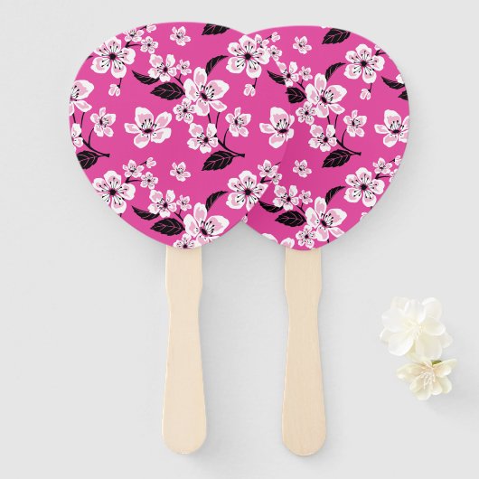 CHERRY BLOSSOM - SAKURA (PINK) FÄCHER (Vorne und Hinten)