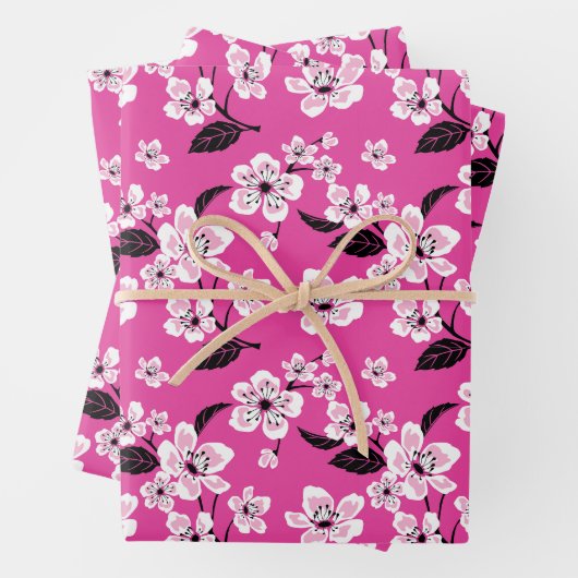 CHERRY BLOSSOM - SAKURA (PINK) GESCHENKPAPIER SET (Beispiel)