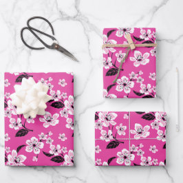 CHERRY BLOSSOM - SAKURA (PINK) GESCHENKPAPIER SET