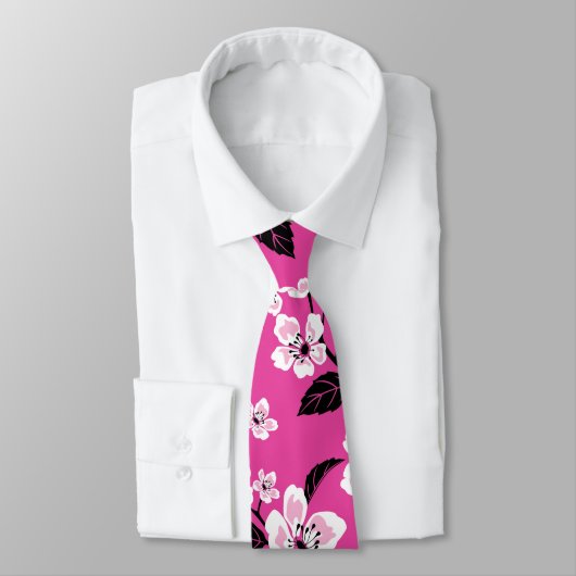 CHERRY BLOSSOM - SAKURA (PINK) KRAWATTE (Gebunden)