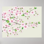 Cherry Blossom Sakura Print Poster (Vorne)