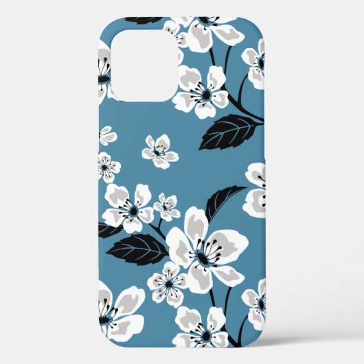CHERRY BLOSSOM - SAKURA (RAUCHBLAU) Case-Mate iPhone HÜLLE (Rückseite)