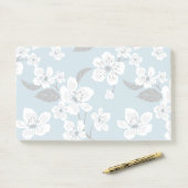 CHERRY BLOSSOM - SAKURA (RAUCHBLAU) POST-IT KLEBEZETTEL (Auf Schreibtisch)