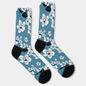 CHERRY BLOSSOM - SAKURA (RAUCHBLAU) SOCKEN (Rechts)