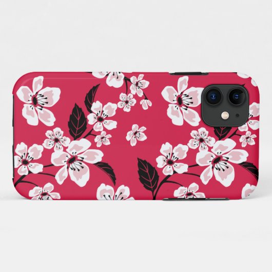 CHERRY BLOSSOM - SAKURA (RED) Case-Mate iPhone HÜLLE (Rückseite (Horizontal))