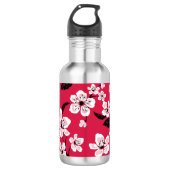 CHERRY BLOSSOM - SAKURA (RED) EDELSTAHLFLASCHE (Vorderseite)