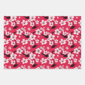 CHERRY BLOSSOM - SAKURA (RED) GESCHENKPAPIER SET (Vorderseite)
