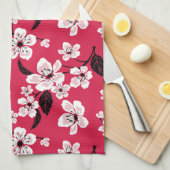 CHERRY BLOSSOM - SAKURA (RED) GESCHIRRTUCH (Viertel Falte)