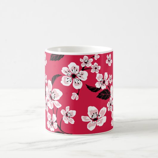 CHERRY BLOSSOM - SAKURA (RED) KAFFEETASSE (Mittel)