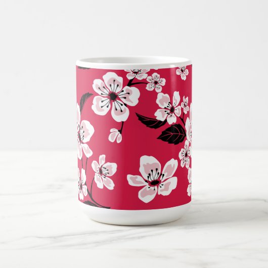 CHERRY BLOSSOM - SAKURA (RED) KAFFEETASSE (Mittel)