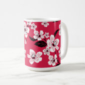 CHERRY BLOSSOM - SAKURA (RED) KAFFEETASSE (VorderseiteRechts)