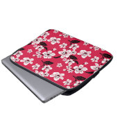 CHERRY BLOSSOM - SAKURA (RED) LAPTOPSCHUTZHÜLLE (Vorne Knopf)