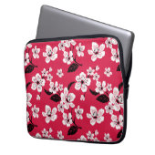 CHERRY BLOSSOM - SAKURA (RED) LAPTOPSCHUTZHÜLLE (Vorderseite Links)