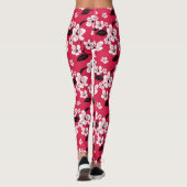 CHERRY BLOSSOM - SAKURA (RED) LEGGINGS (Rückseite)