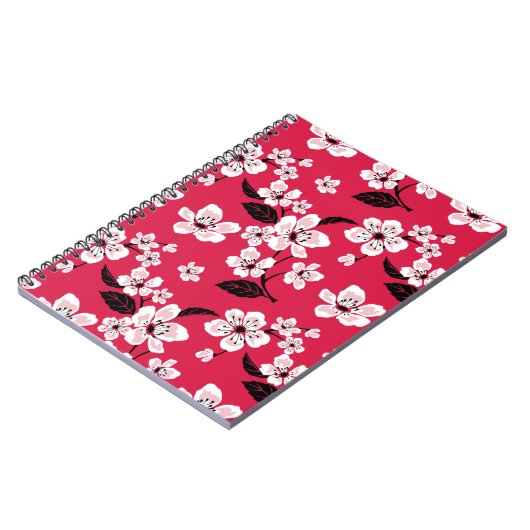 CHERRY BLOSSOM - SAKURA (RED) NOTIZBLOCK (Linke Seite)