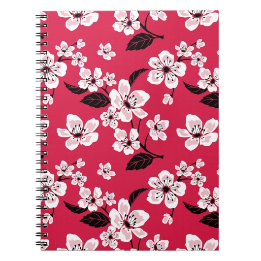 CHERRY BLOSSOM - SAKURA (RED) NOTIZBLOCK (Vorderseite)