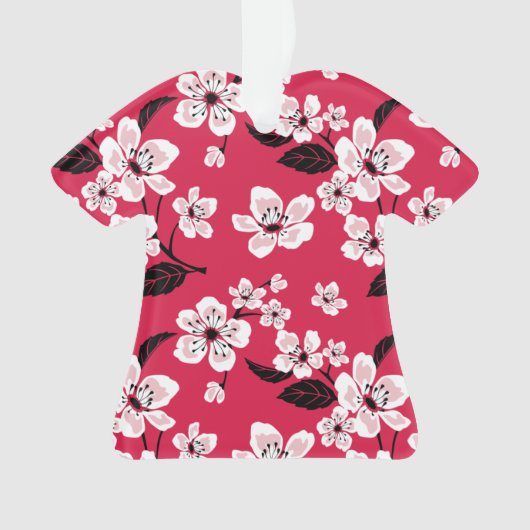 CHERRY BLOSSOM - SAKURA (RED) ORNAMENT (Vorderseite)