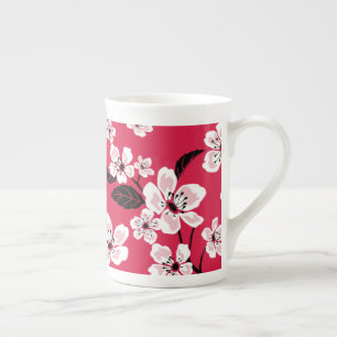 CHERRY BLOSSOM - SAKURA (RED) PORZELLANTASSE