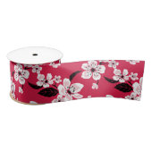 CHERRY BLOSSOM - SAKURA (RED) SATINBAND (Spule)