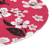 CHERRY BLOSSOM - SAKURA (RED) SCHNEIDEBRETT (Ecke)