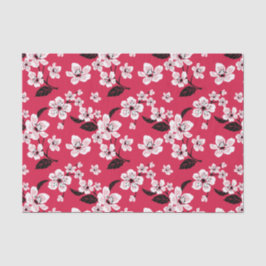 CHERRY BLOSSOM - SAKURA (RED) SEIDENPAPIER
