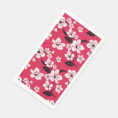 CHERRY BLOSSOM - SAKURA (RED) SERVIETTE (Ecke)