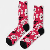 CHERRY BLOSSOM - SAKURA (RED) SOCKEN (Linkes Detail)