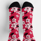 CHERRY BLOSSOM - SAKURA (RED) SOCKEN (Oben)