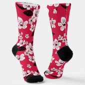 CHERRY BLOSSOM - SAKURA (RED) SOCKEN (Gewinkelt)