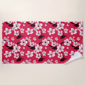 CHERRY BLOSSOM - SAKURA (RED) STRANDTUCH (Vorderseite)