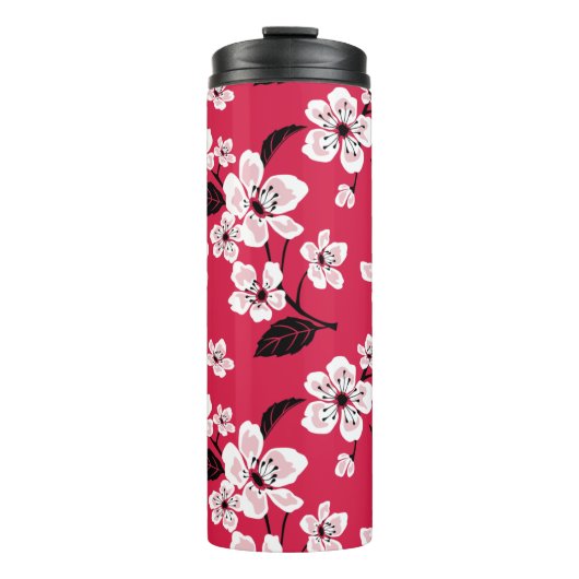 CHERRY BLOSSOM - SAKURA (RED) THERMOSBECHER (Vorderseite)