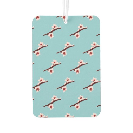 Cherry Blossom, Sakura, rosa Blumenmuster Autolufterfrischer (Rückseite)