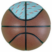 Cherry Blossom, Sakura, rosa Blumenmuster Basketball (Rechts)