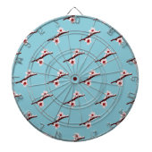 Cherry Blossom, Sakura, rosa Blumenmuster Dartscheibe (vorne)