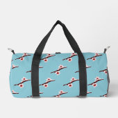 Cherry Blossom, Sakura, rosa Blumenmuster Duffle Bag (Vorderseite)