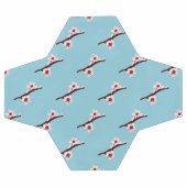 Cherry Blossom, Sakura, rosa Blumenmuster Fußball (Flach)