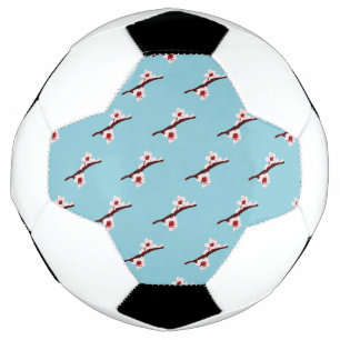 Cherry Blossom, Sakura, rosa Blumenmuster Fußball