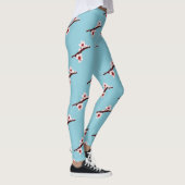 Cherry Blossom, Sakura, rosa Blumenmuster Leggings (Rechts)