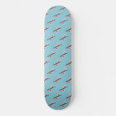 Cherry Blossom, Sakura, rosa Blumenmuster Skateboard (Vorderseite)