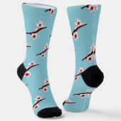 Cherry Blossom, Sakura, rosa Blumenmuster Socken (Gewinkelt)