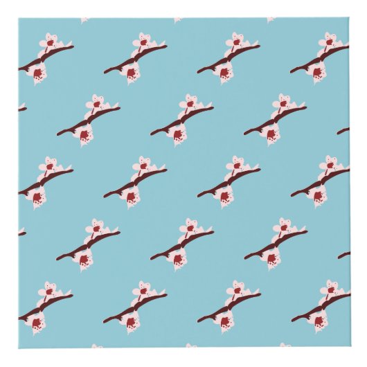 Cherry Blossom, Sakura, rosa Blumenmuster Würfel (Rechts)