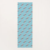 Cherry Blossom, Sakura, rosa Blumenmuster Yogamatte (Rückseite)