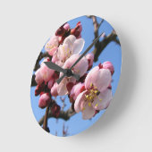 Cherry Blossom Sakura Runde Wanduhr (Winkel)